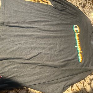 Champion Charcoal Long Sleeve Tee